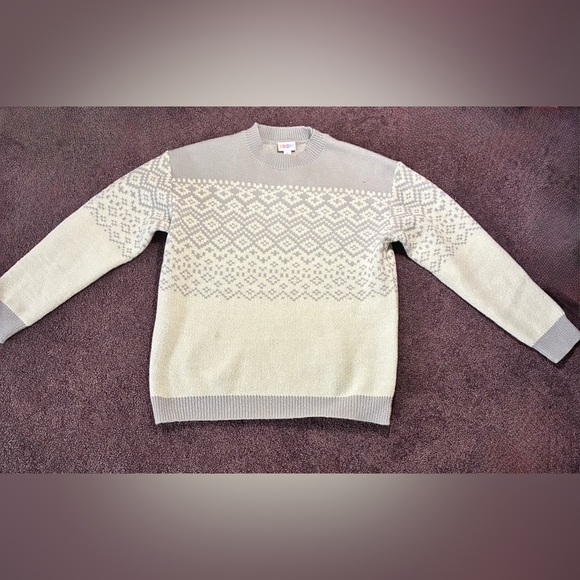 LuLaRoe Tops - LuLaRoe women’s Sweater in Gray and Cream